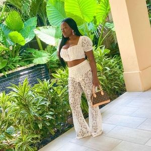 Two Piece Flare Pant Set